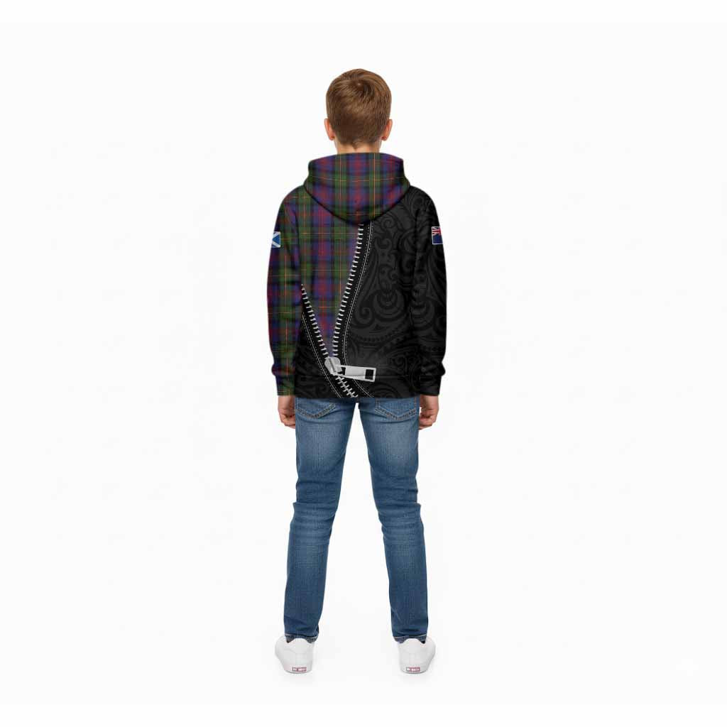 MacLennan (McLennan) Tartan Kid Hoodie New Zealand Pattern Unique Zipper Stylized