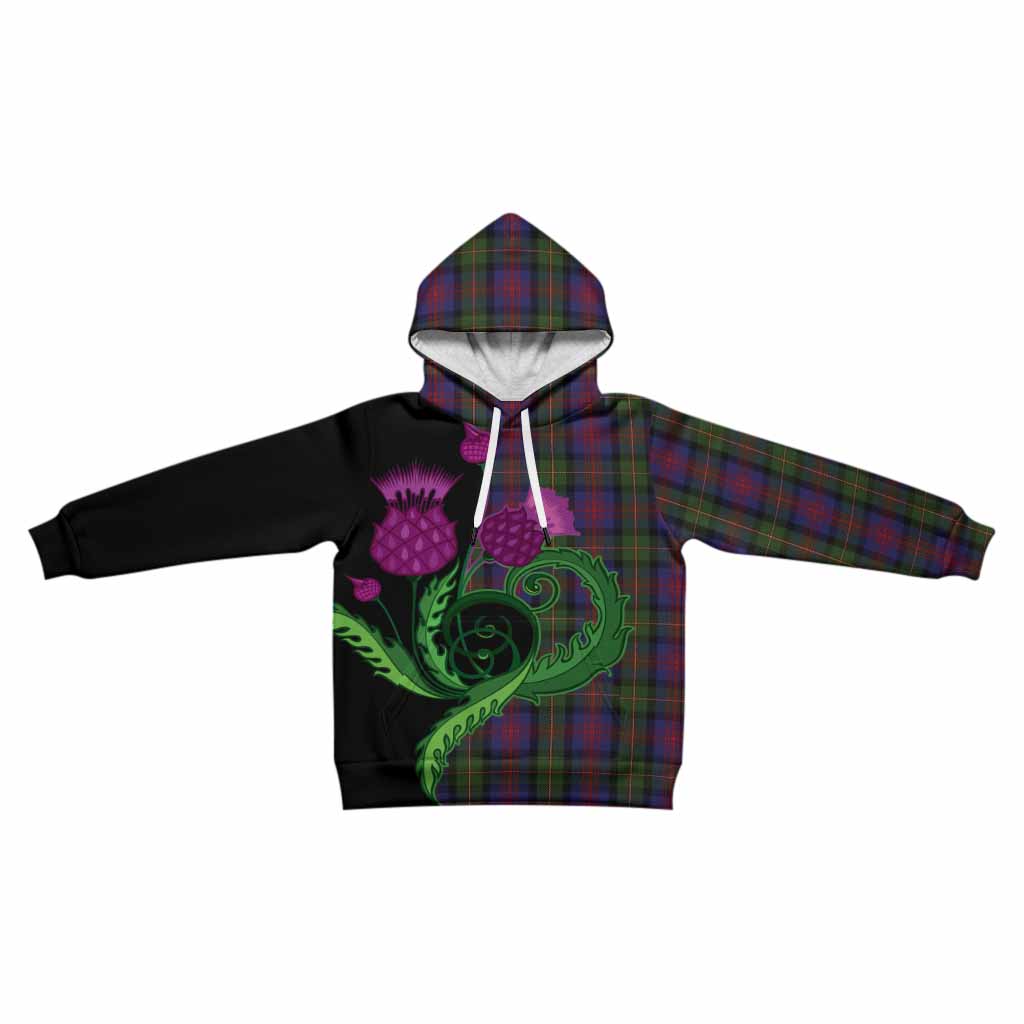 MacLennan (McLennan) Tartan Kid Hoodie Traditional Scottish Thistle
