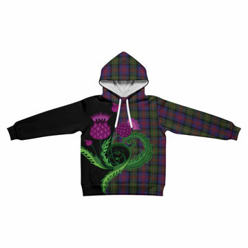 MacLennan (McLennan) Tartan Kid Hoodie Traditional Scottish Thistle