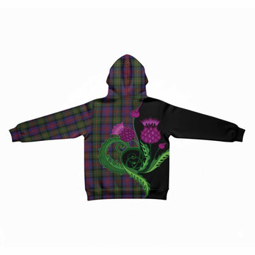 MacLennan (McLennan) Tartan Kid Hoodie Traditional Scottish Thistle