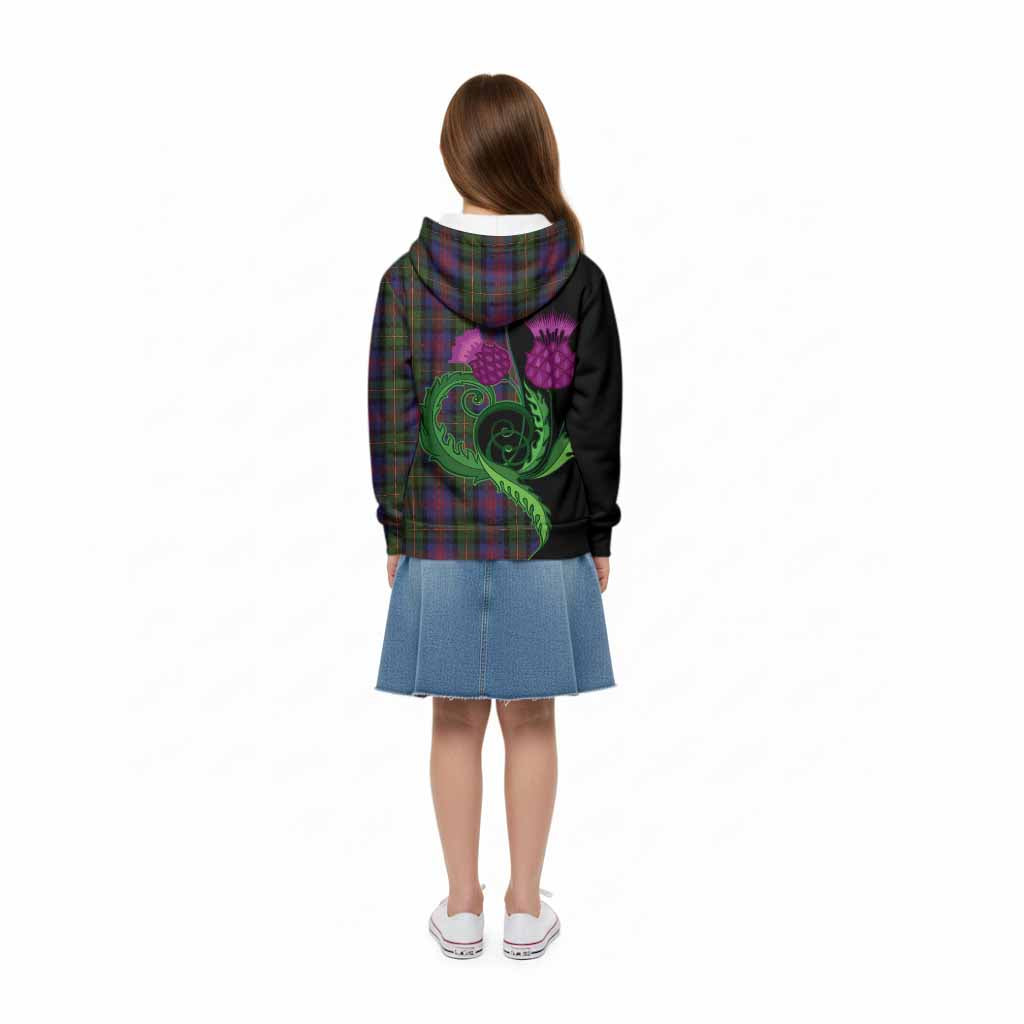 MacLennan (McLennan) Tartan Kid Hoodie Traditional Scottish Thistle