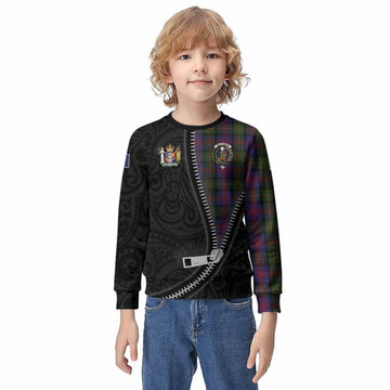 MacLennan (McLennan) Tartan Kid Knitted Sweatshirt New Zealand Pattern Unique Zipper Stylized