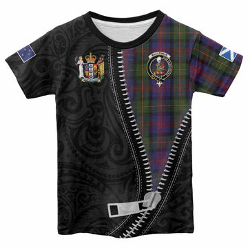 MacLennan (McLennan) Tartan Kid T-shirt New Zealand Pattern Unique Zipper Stylized