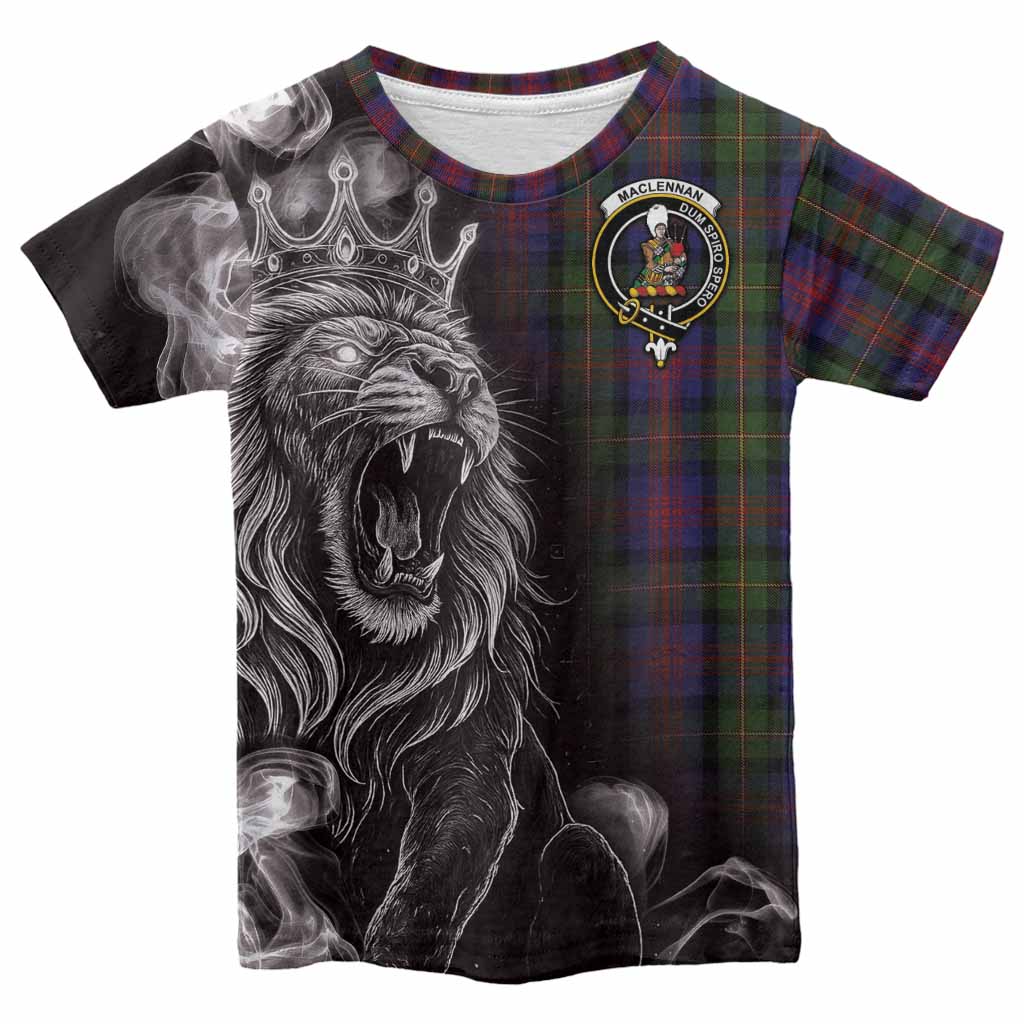 MacLennan (McLennan) Tartan Kid T-shirt Roaring Lion Heritage