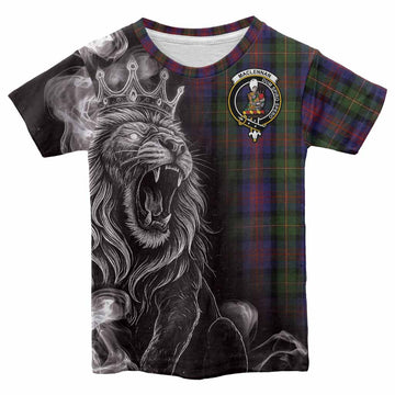 MacLennan (McLennan) Tartan Kid T-shirt Roaring Lion Heritage