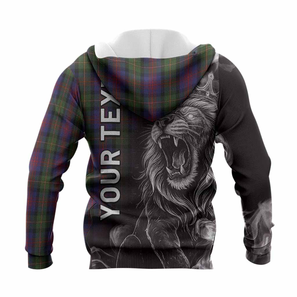 MacLennan (McLennan) Tartan Knitted Hoodie Roaring Lion Heritage