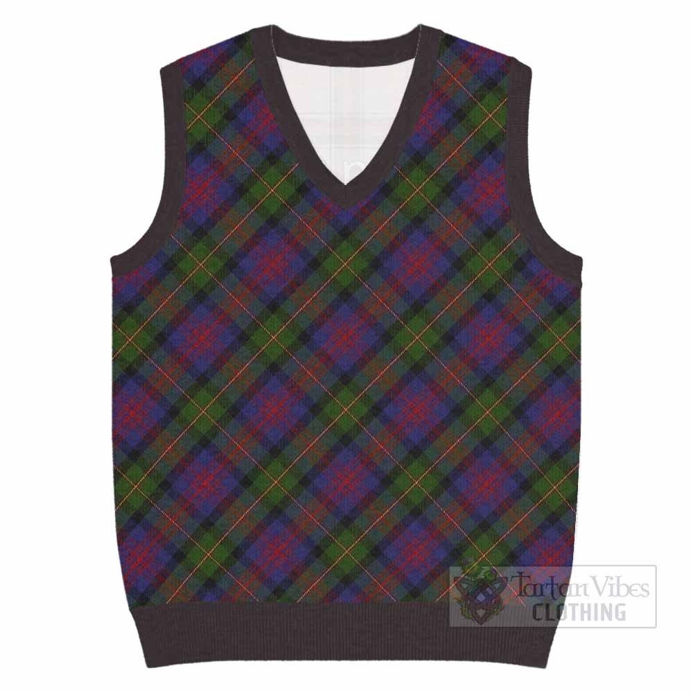 MacLennan (McLennan) Tartan  Knitted V-Neck Vest Cross Style