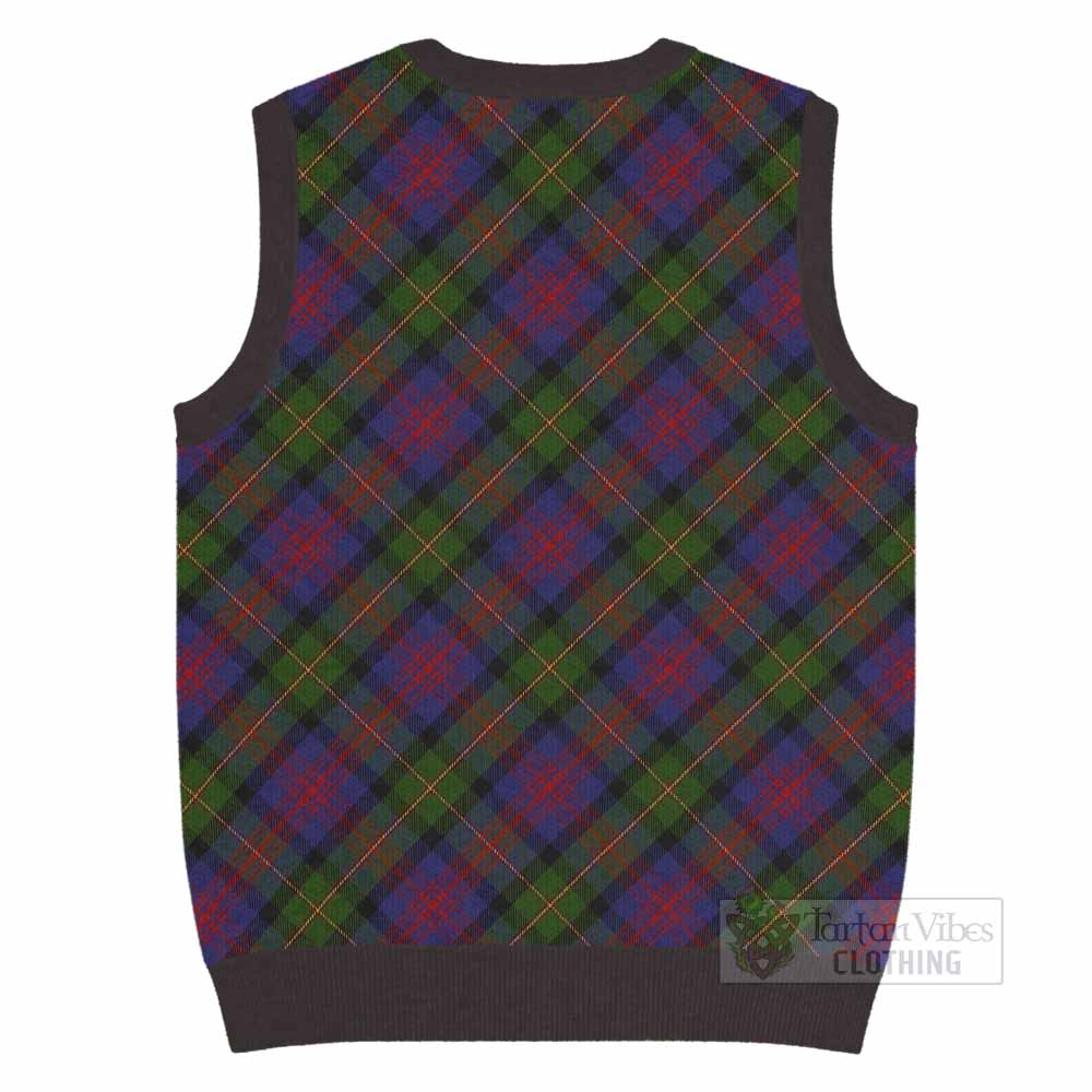 MacLennan (McLennan) Tartan  Knitted V-Neck Vest Cross Style