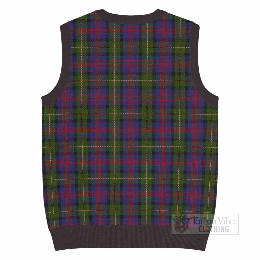 MacLennan (McLennan) Tartan Knitted V-Neck Vest with Family Crest - Tartan Vibes Clothing