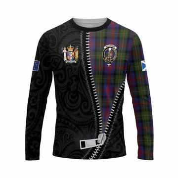 MacLennan (McLennan) Tartan Long Sleeve T-Shirt New Zealand Pattern Unique Zipper Stylized