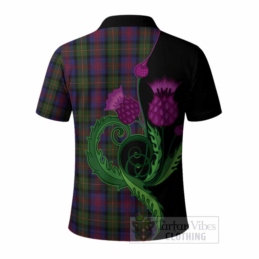 MacLennan (McLennan) Tartan Polo Shirt Traditional Scottish Thistle