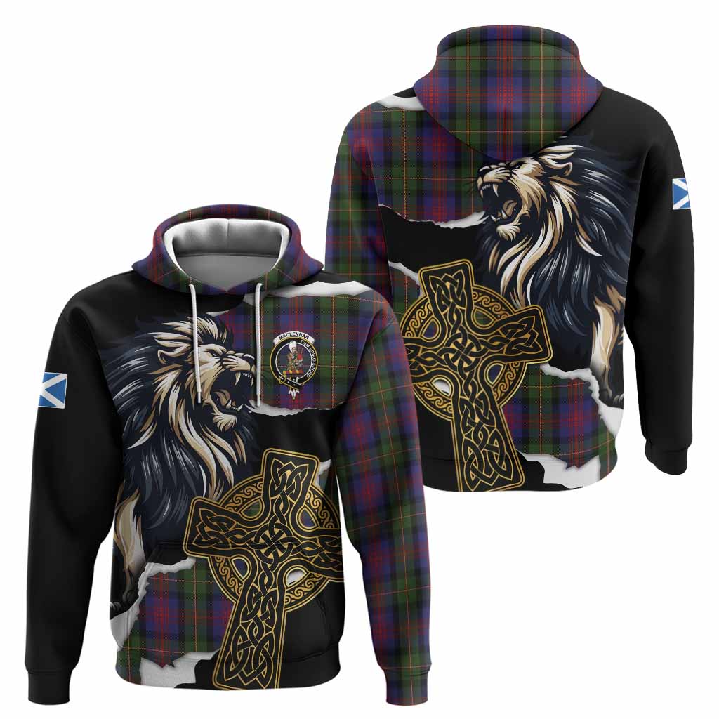 MacLennan (McLennan) Tartan Scottish Hoodie Lion Celtic Heritage