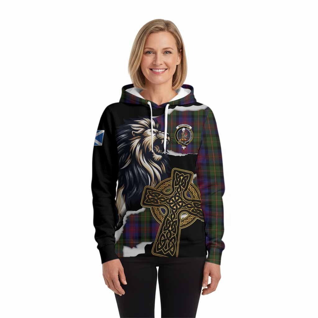 MacLennan (McLennan) Tartan Scottish Hoodie Lion Celtic Heritage