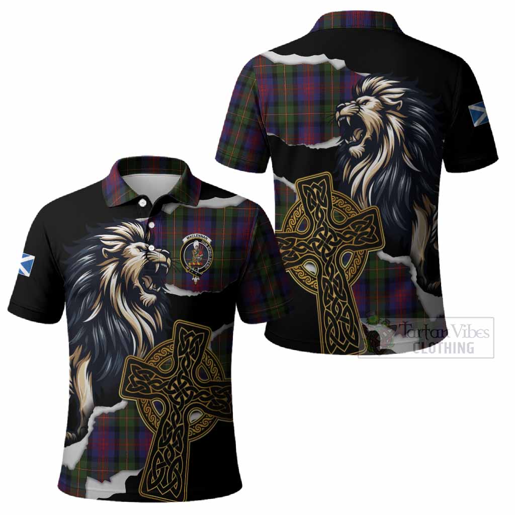 MacLennan (McLennan) Tartan Scottish Polo Shirt Lion Celtic Heritage