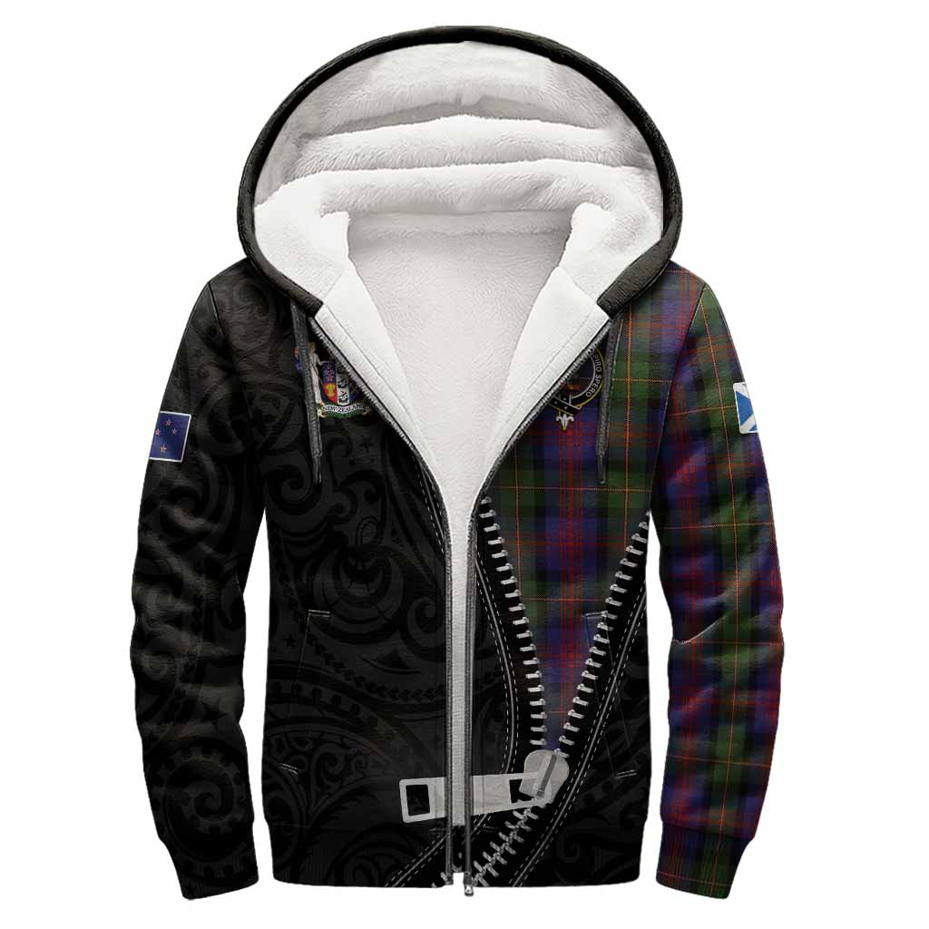 MacLennan (McLennan) Tartan Sherpa Hoodie New Zealand Pattern Unique Zipper Stylized