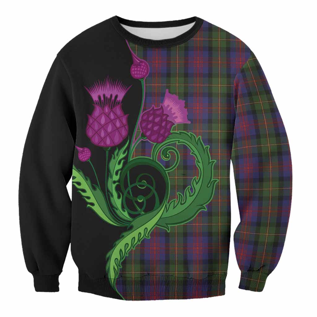 MacLennan (McLennan) Tartan Sweatshirt Traditional Scottish Thistle