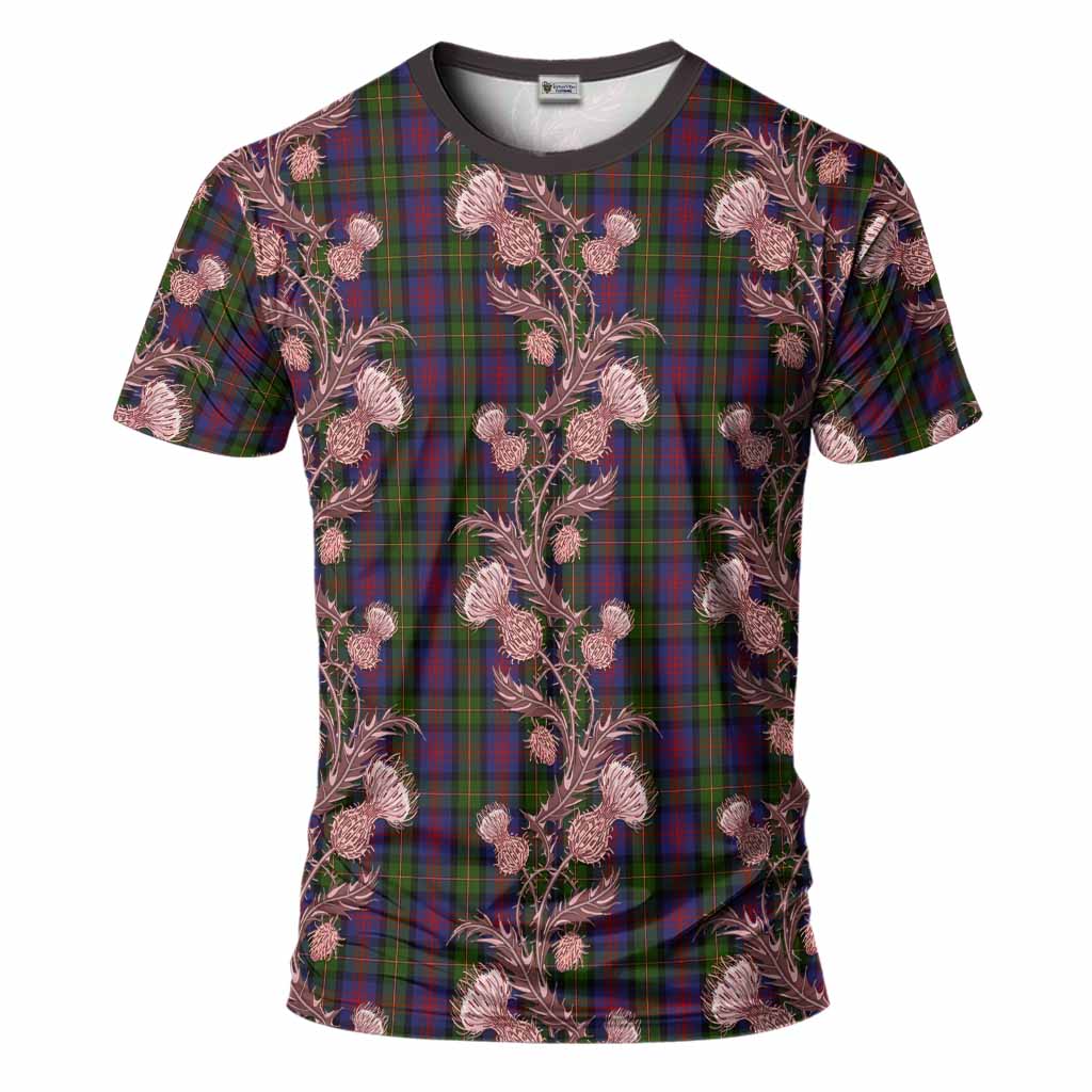 MacLennan (McLennan) Tartan T-Shirt Seamless Scottish Thistle Flowers