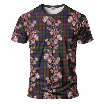 MacLennan (McLennan) Tartan T-Shirt Seamless Scottish Thistle Flowers