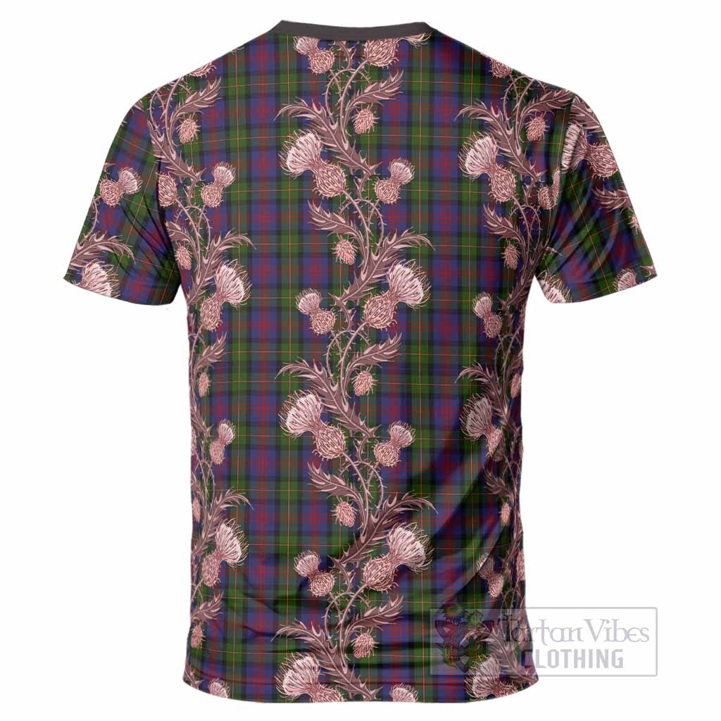 MacLennan (McLennan) Tartan T-Shirt Seamless Scottish Thistle Flowers