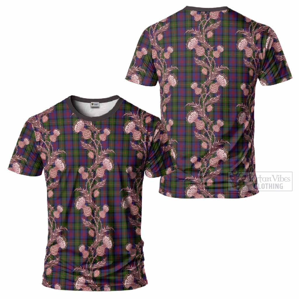 MacLennan (McLennan) Tartan T-Shirt Seamless Scottish Thistle Flowers