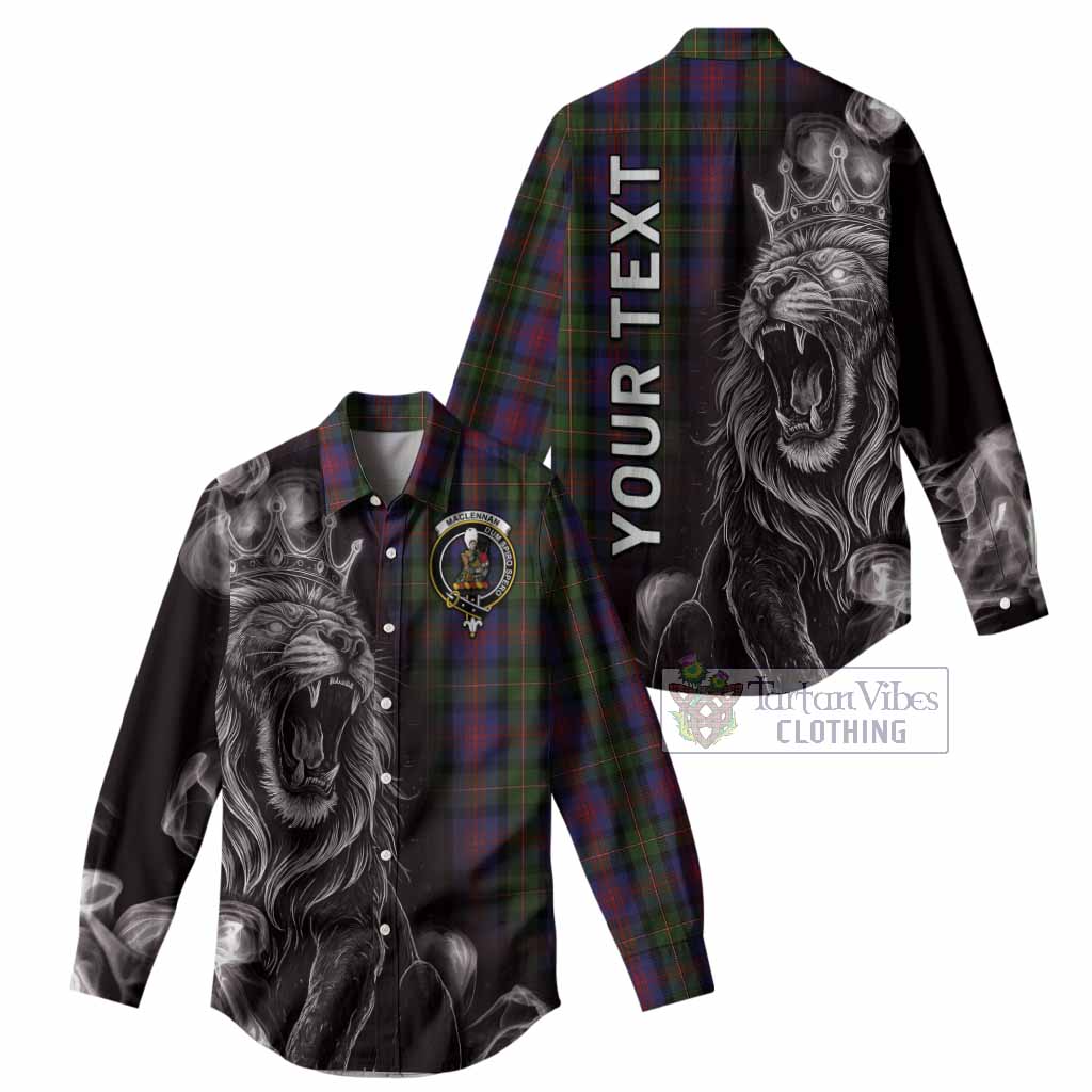 MacLennan (McLennan) Tartan Women Casual Shirt Roaring Lion Heritage