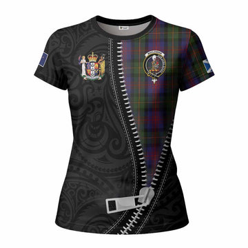 MacLennan (McLennan) Tartan Women T shirt New Zealand Pattern Unique Zipper Stylized