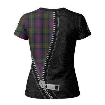 MacLennan (McLennan) Tartan Women T shirt New Zealand Pattern Unique Zipper Stylized