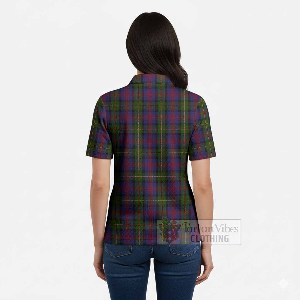 MacLennan (McLennan) Tartan Women’s Polo Sweater Top with Family Crest