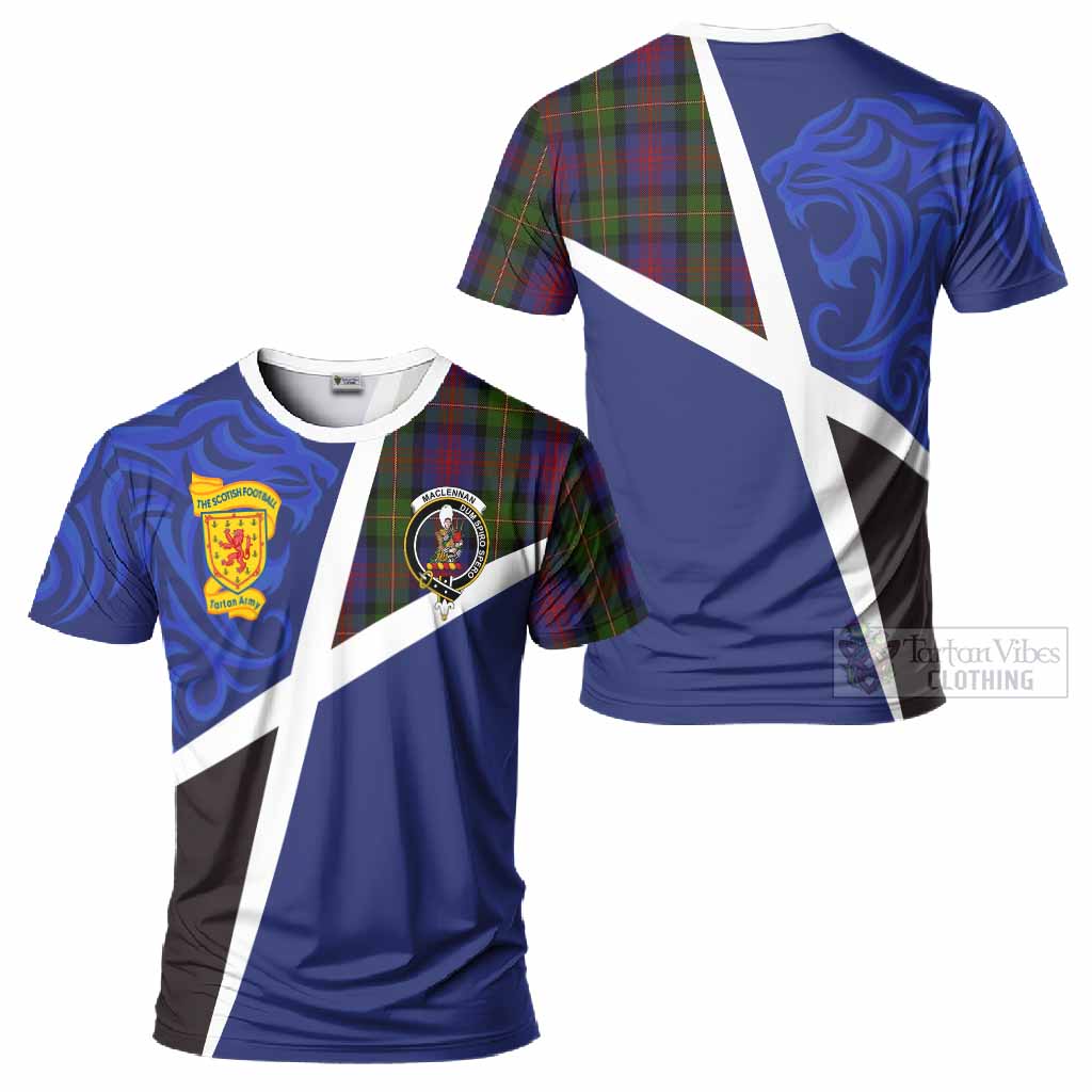 MacLennan (McLennan) The Scottish Football Crest T-Shirt Lion-Tartan Army