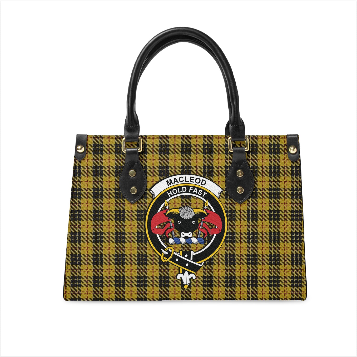 macleod-tartan-leather-bag-with-family-crest
