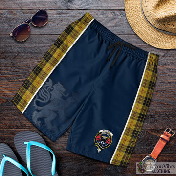MacLeod Tartan Men's Shorts with Family Crest and Lion Rampant Vibes Sport Style