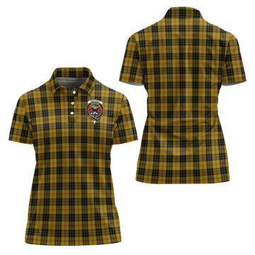 MacLeod Tartan Polo Shirt with Family Crest For Women