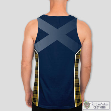 MacLeod Tartan Men's Tanks Top with Family Crest and Scottish Thistle Vibes Sport Style