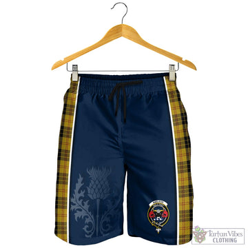 MacLeod Tartan Men's Shorts with Family Crest and Scottish Thistle Vibes Sport Style