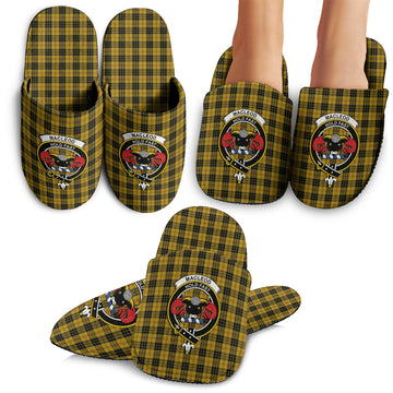 MacLeod Tartan Home Slippers with Family Crest
