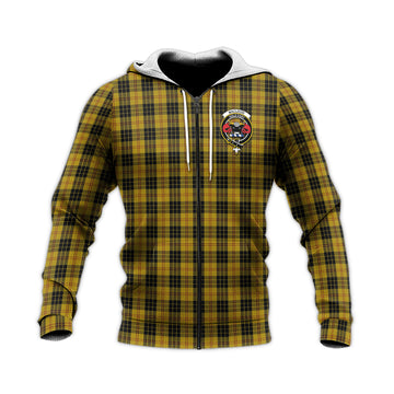 MacLeod Tartan Knitted Hoodie with Family Crest