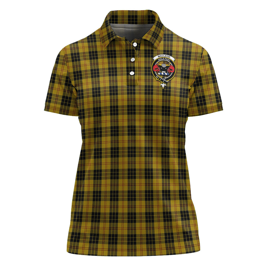 macleod-tartan-polo-shirt-with-family-crest-for-women