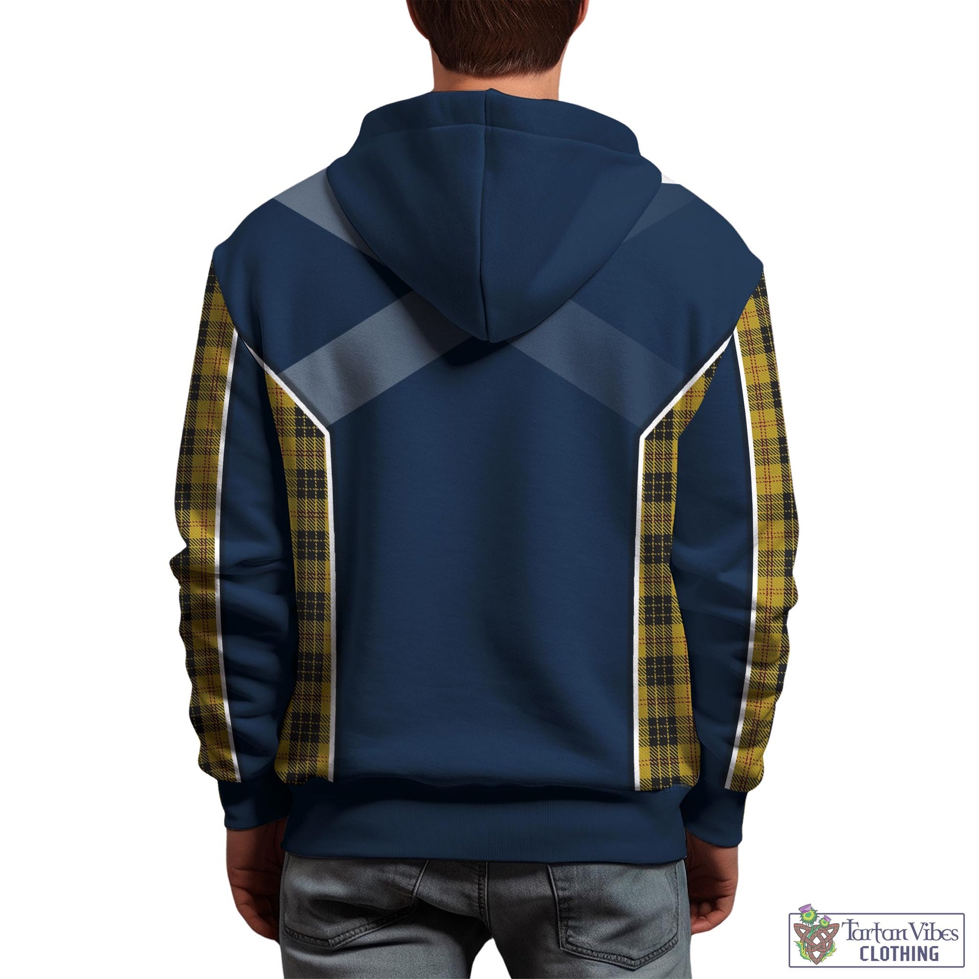 Tartan Vibes Clothing MacLeod Tartan Hoodie with Family Crest and Lion Rampant Vibes Sport Style