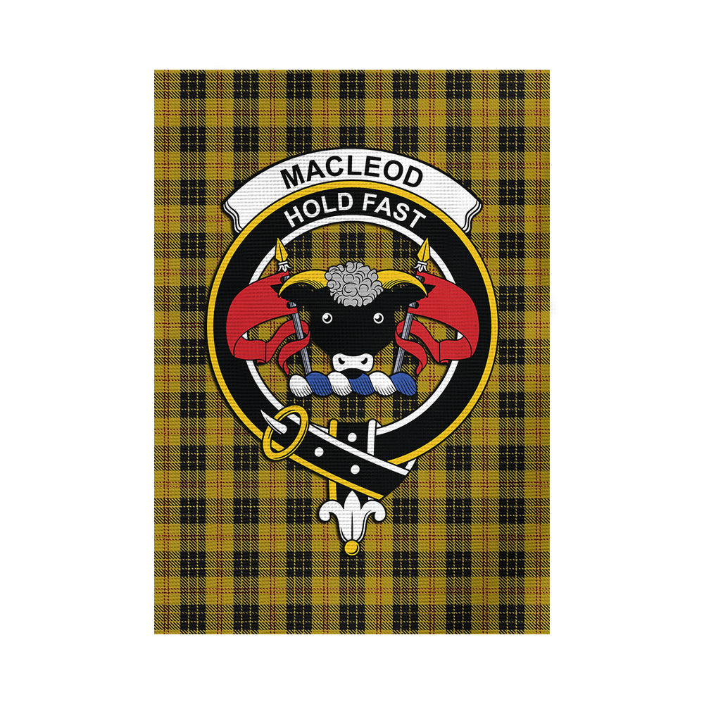 macleod-tartan-flag-with-family-crest
