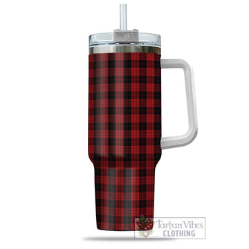 MacLeod Black and Red Tartan Tumbler with Handle