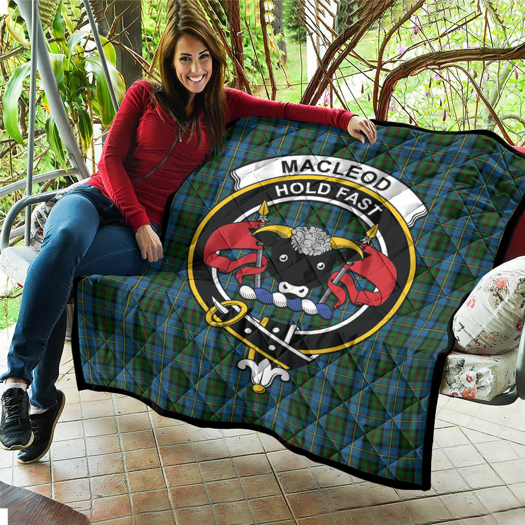 macleod-green-tartan-quilt-with-family-crest