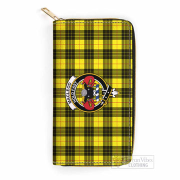 MacLeod (McLeod) Tartan Women's Leather Wallet with Family Crest