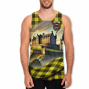 MacLeod (McLeod) Tartan Family Crest Men's Tank Top with Scottish Ancient Castle Style