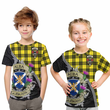 MacLeod (McLeod) Tartan Family Crest Kid T-Shirt Lion Rampant Royal Thistle Shield Celtic Inspired