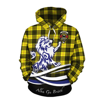 MacLeod (McLeod) Tartan Cotton Hoodie with Alba Gu Brath Regal Lion Emblem