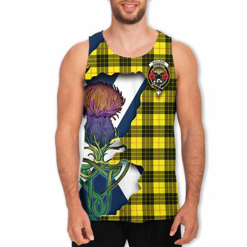 MacLeod (McLeod) Tartan Family Crest Men's Tank Top Scottish Thistle Celtic Inspired