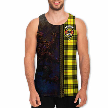 MacLeod (McLeod) Tartan Family Crest Men's Tank Top Alba Gu Brath Be Brave Lion Ancient Style