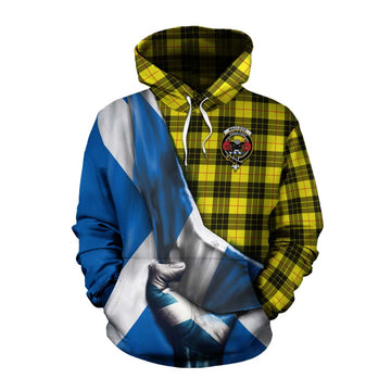 MacLeod (McLeod) Tartan Cotton Hoodie with Family Crest Scotland Patriotic Style