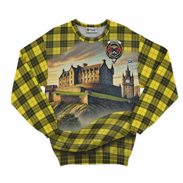 MacLeod (McLeod) Tartan Family Crest Sweatshirt with Scottish Ancient Castle Style