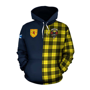MacLeod (McLeod) Tartan Cotton Hoodie Alba with Scottish Lion Royal Arm Half Style